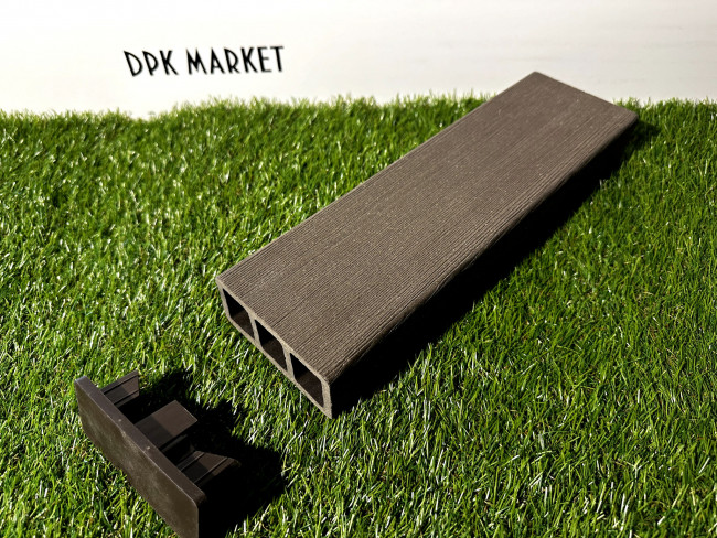 Лавочный брус ДПК с заглушкой